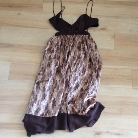 Brown Silk BCBG Dress - Picture 2 of 4